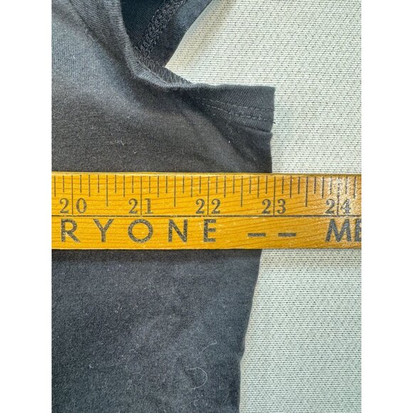 Chicos Womens Denise Lace Blouse Top Sze L Black Whit Short Sleeve High Low Boho - Picture 7 of 10